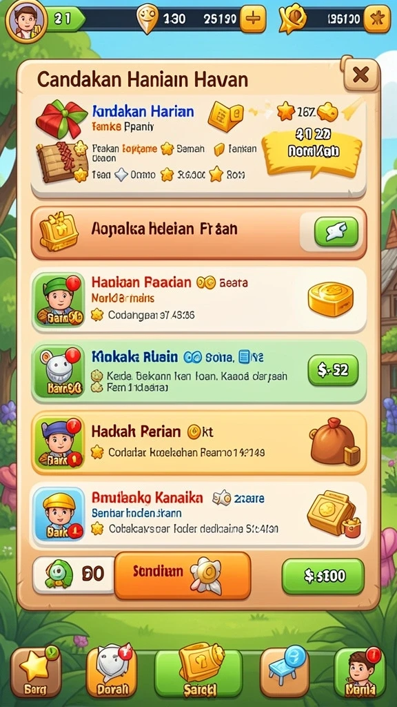 5zk - Tampilan menu utama yang menarik dan mudah dinavigasi.